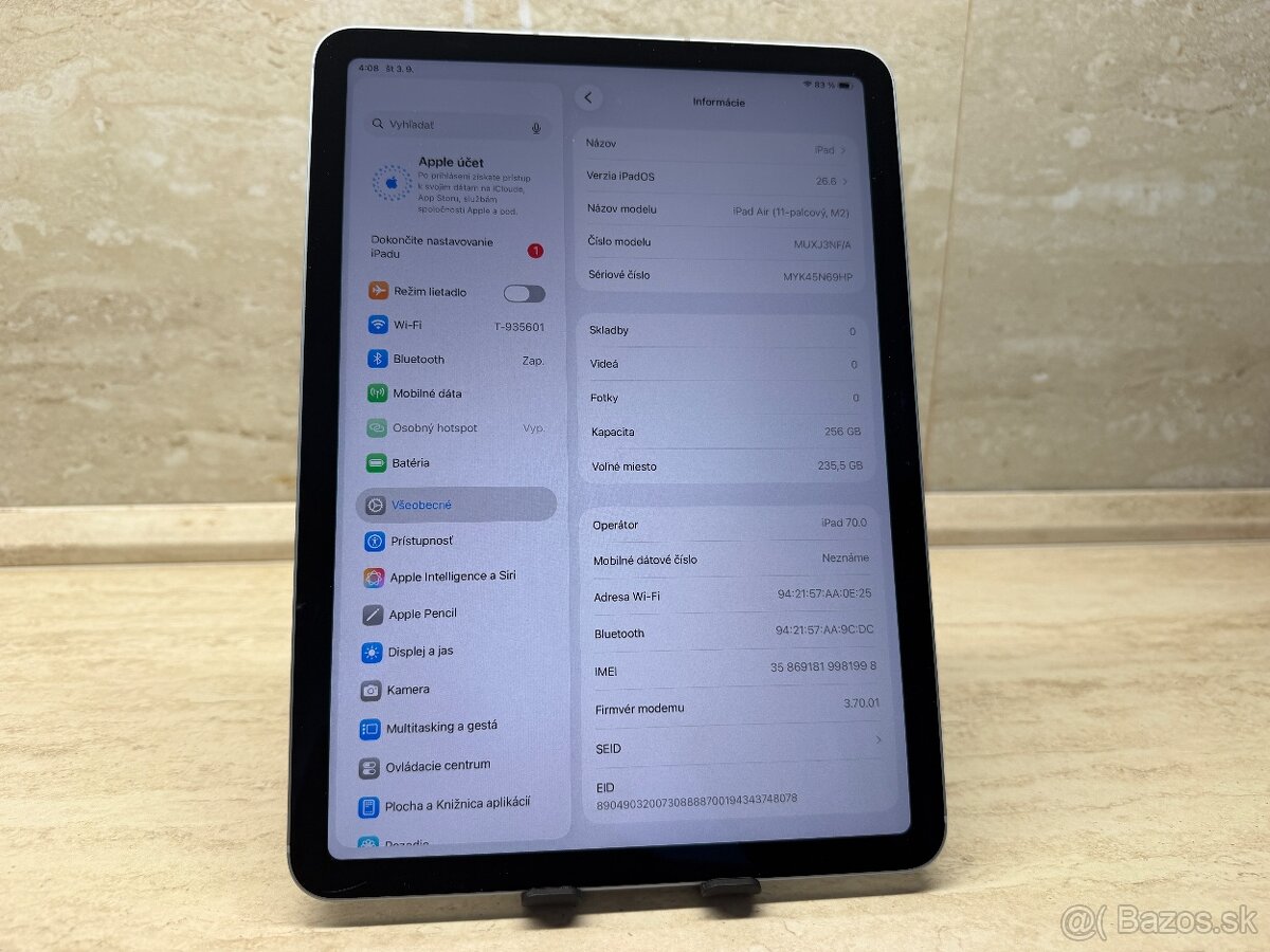 iPad Air M2 256 GB Wi-Fi + Cellular Blue - 3