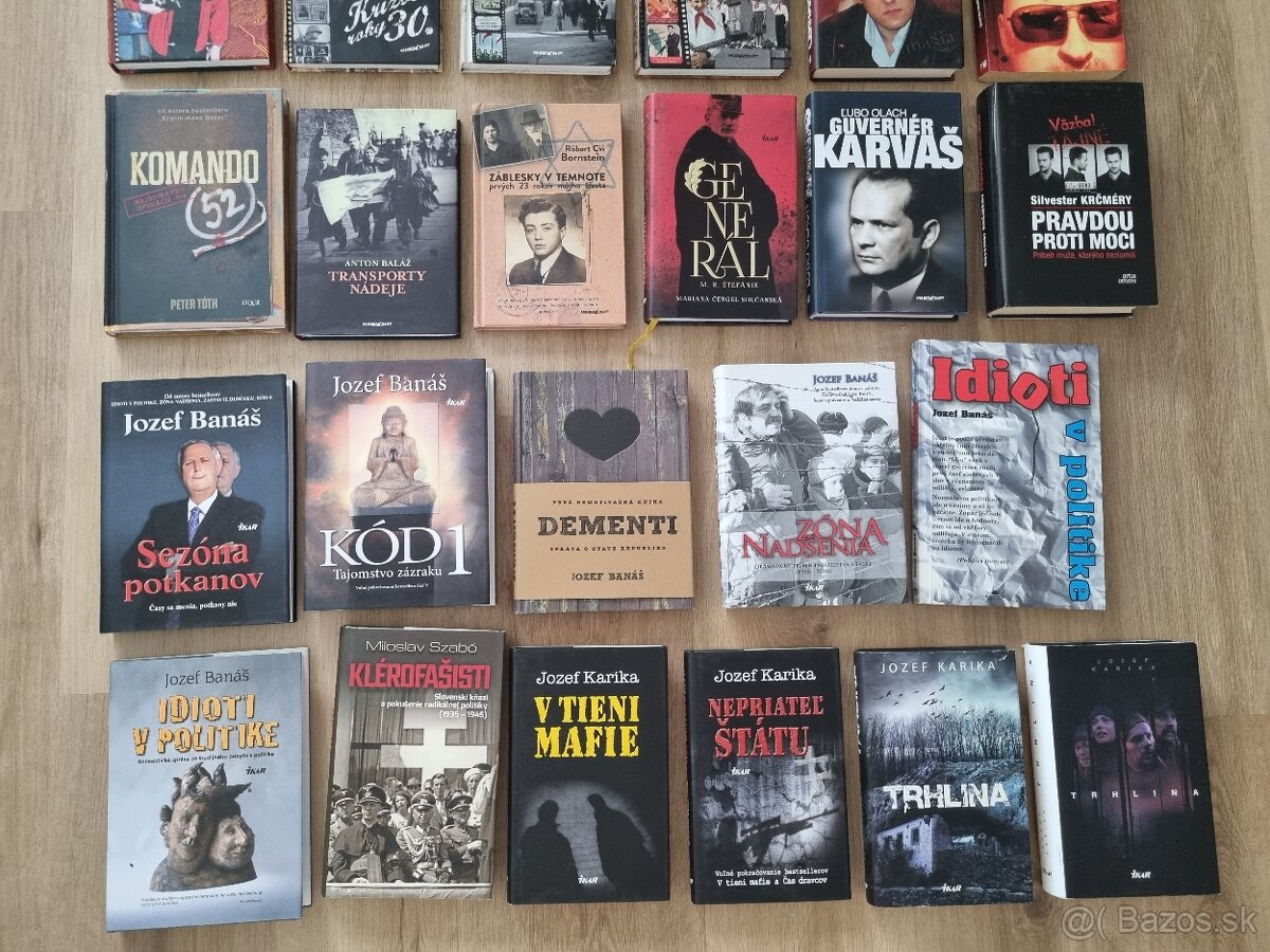 Knihy o politike, Slovensku, Banáš, Karika a iné - 3