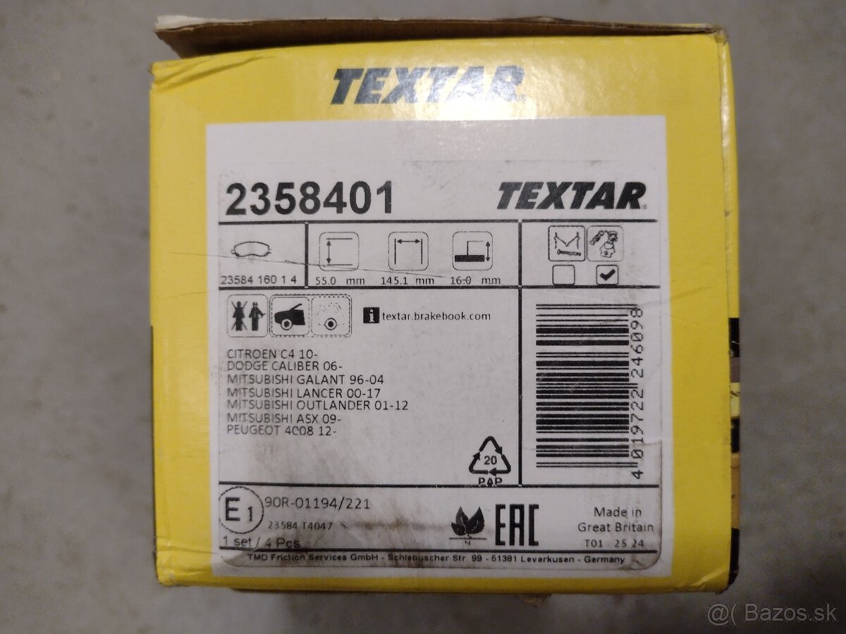 Brzdové kotúče,platničky PEUGEOT,CITROEN,MITSUBISHI - 3