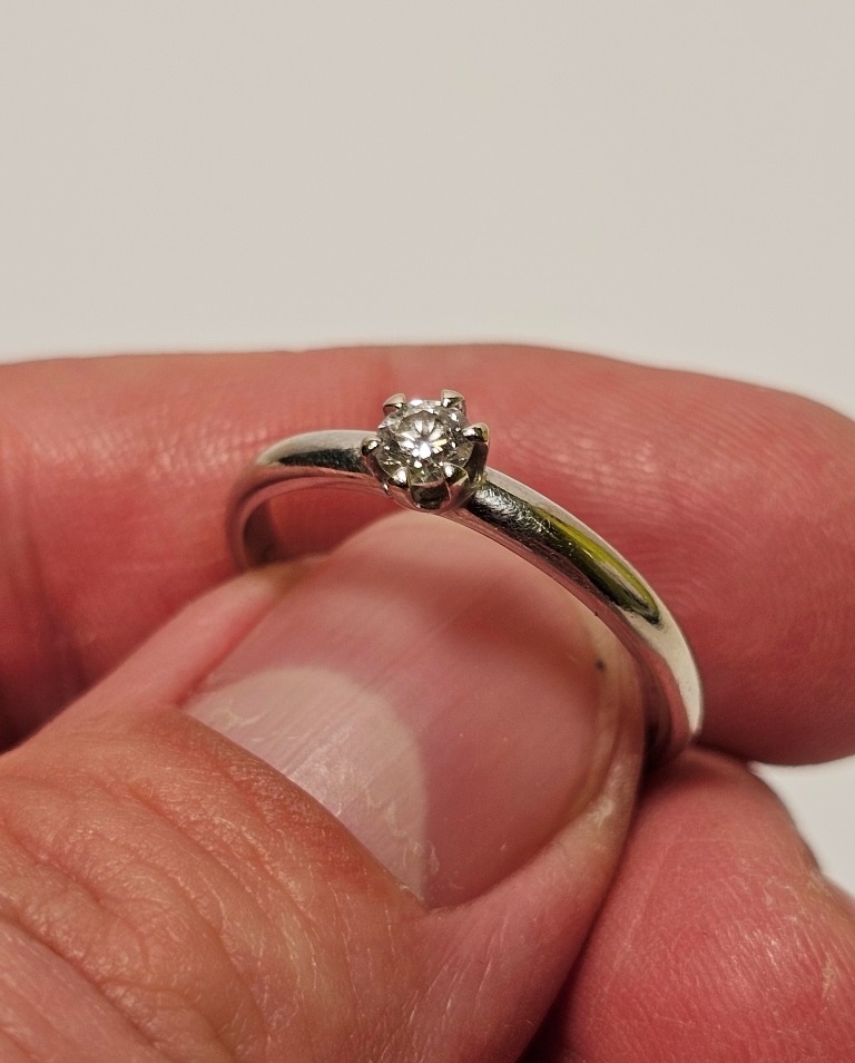 14k zlatý prsteň 0,20ct ✨✨✨ - 3