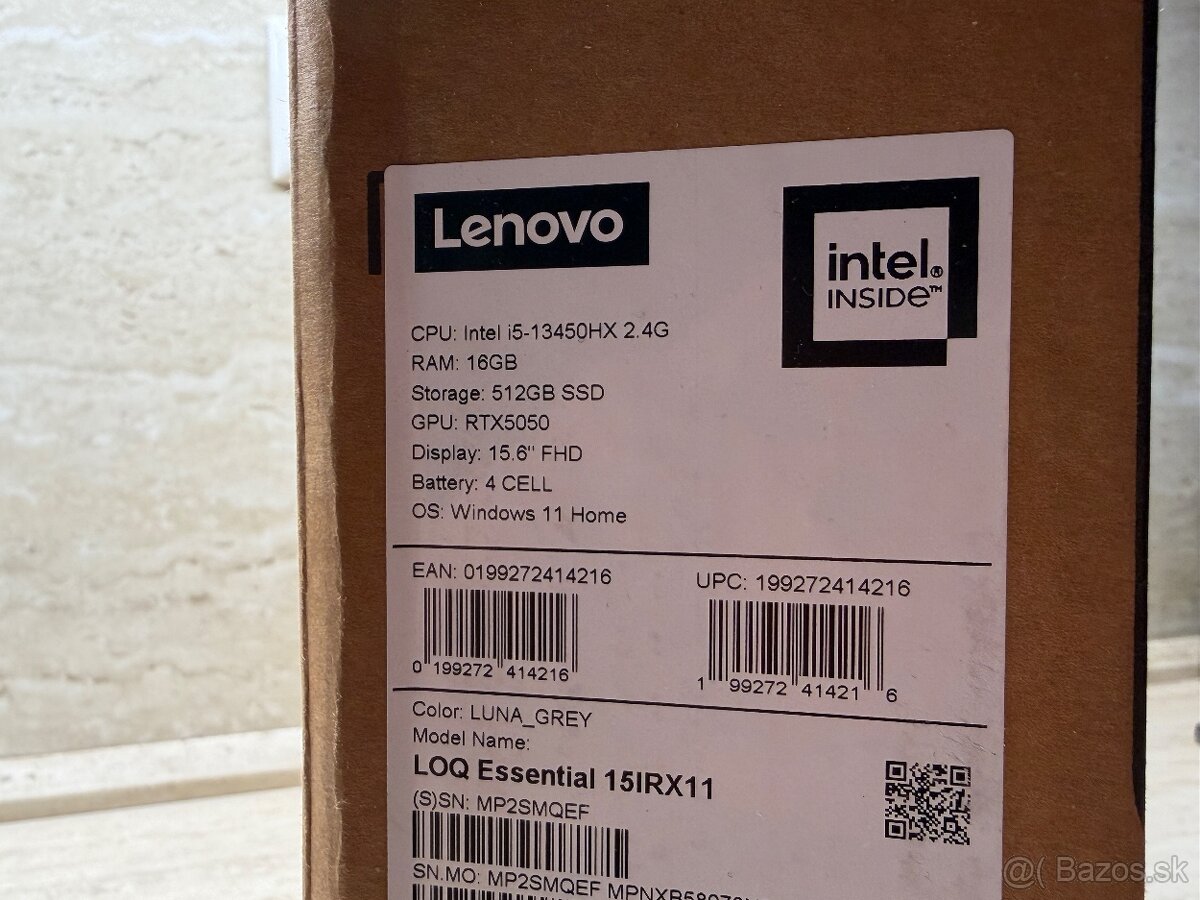 Lenovo LOQ Essential 15IRX11 Luna Grey (Nový) - 3