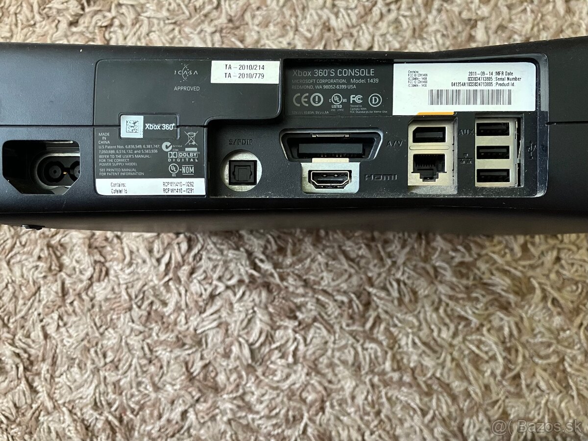 Predám Xbox 360 SLIM 250 GB + 2x joystick - 3