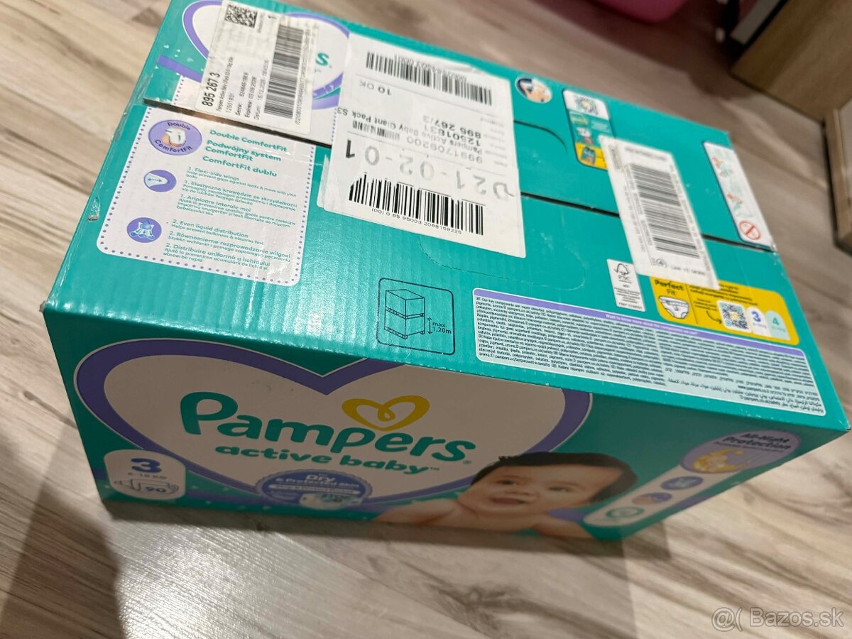 Pampers active baby 3 90 ks - 3
