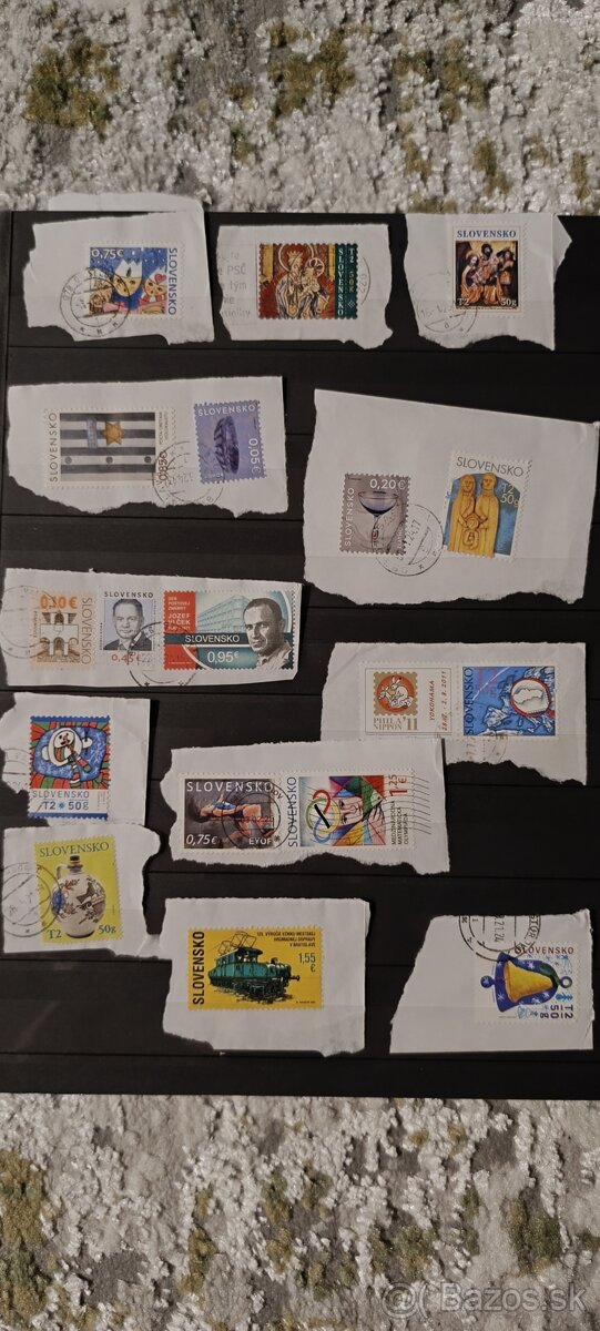 Poštove známky na obalkach - 3