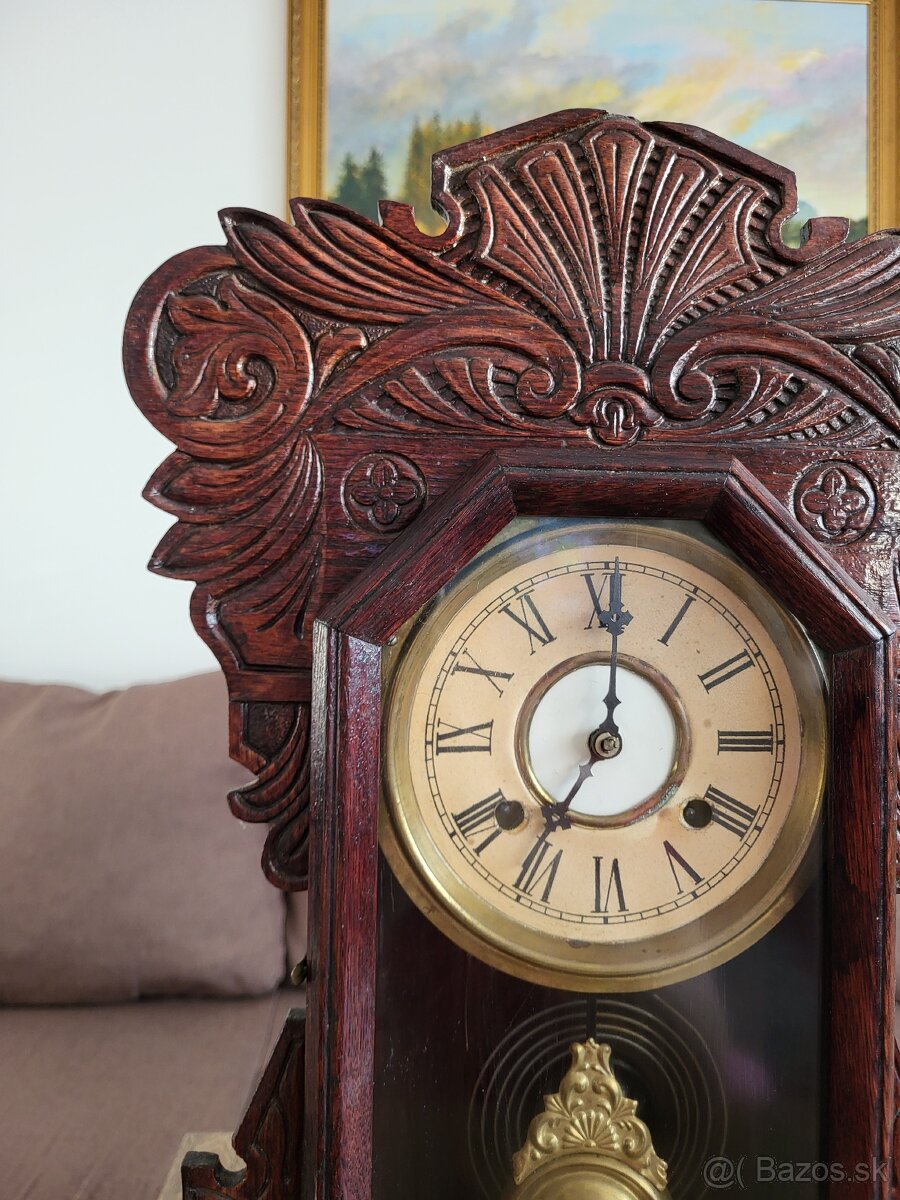 Nádherné starožitné hodiny „Gingerbread“ – New Haven - 3