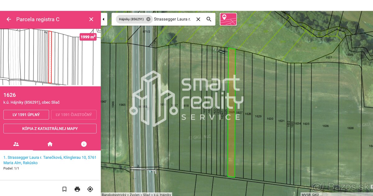 Na predaj, Pozemok v Sliači, pri Tehelni, 1999 m2 - 3