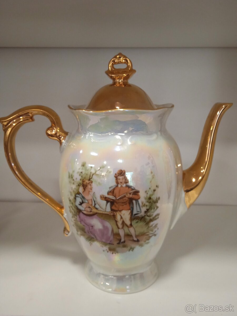PORCELÁNOVÁ SOUPRAVA silně zlaceno - 3