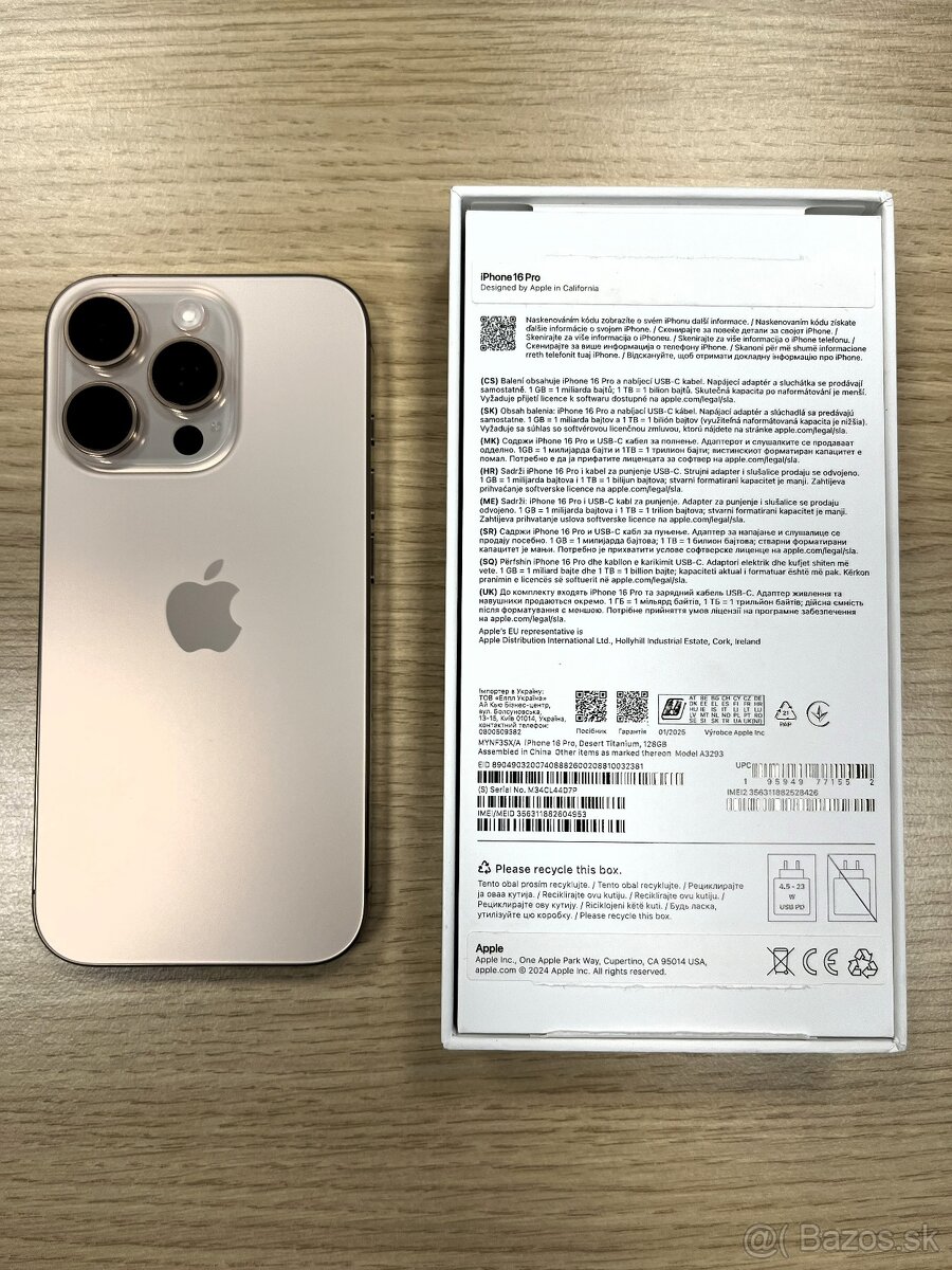 Apple iPhone 16 Pro 128GB Desert Titanium - 3