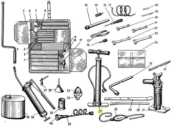 Gaz 69, Uaz, Volha, Luaz - pumpa - 3