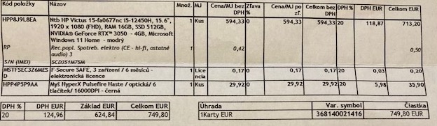 Herný počítač HP Victus a herná myš - 3