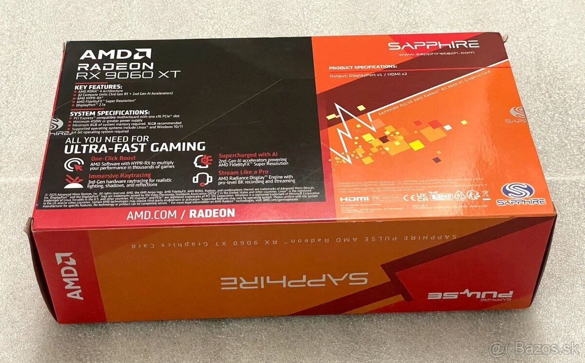 SAPPHIRE PULSE AMD Radeon RX 9060 XT GAMING OC 16G - 3