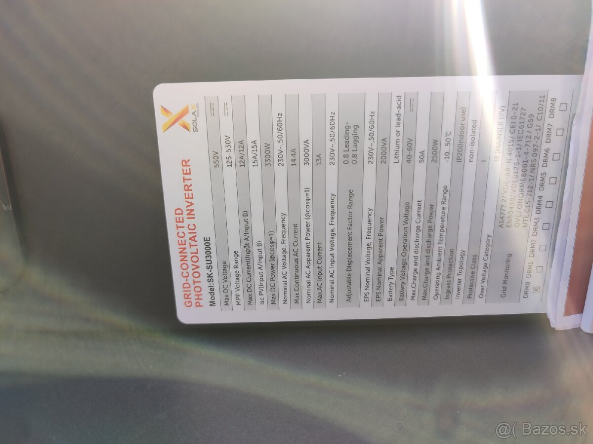Solax SK-SU 3000E - 3