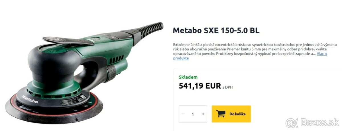🔥Nová🔥 Brushless Excentrická Brúska Unášač 150mm, kmit 5mm - 3