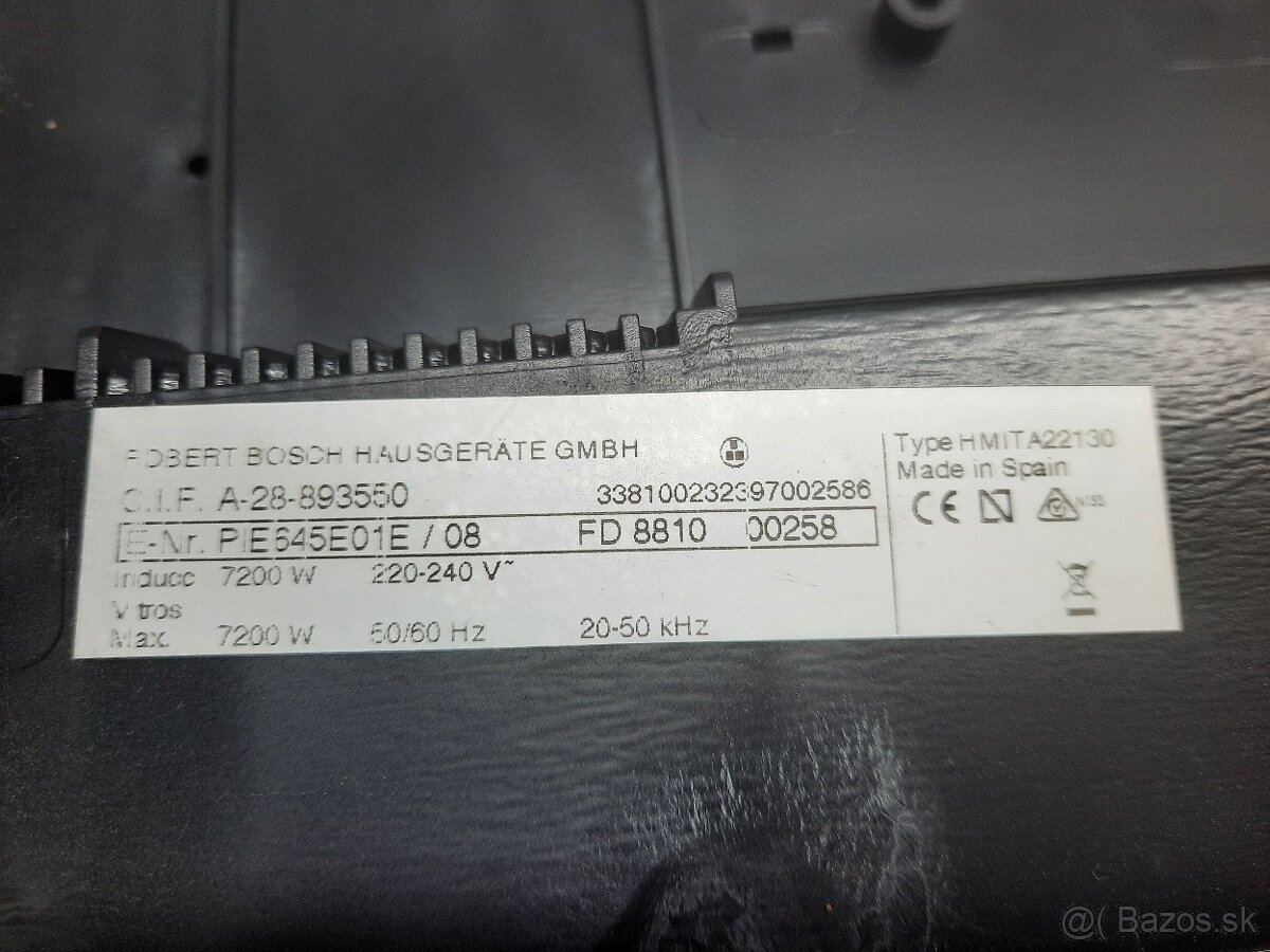 Indukcna varná doska Bosch - 3
