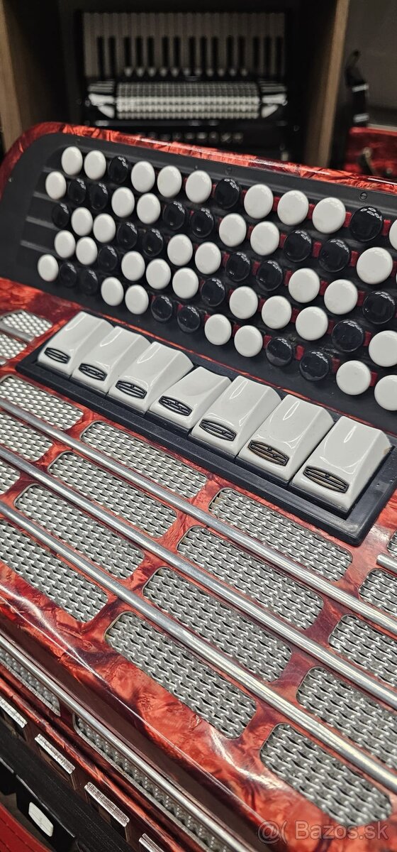 chromaticky akordeon delicia sonorex B- system - 3