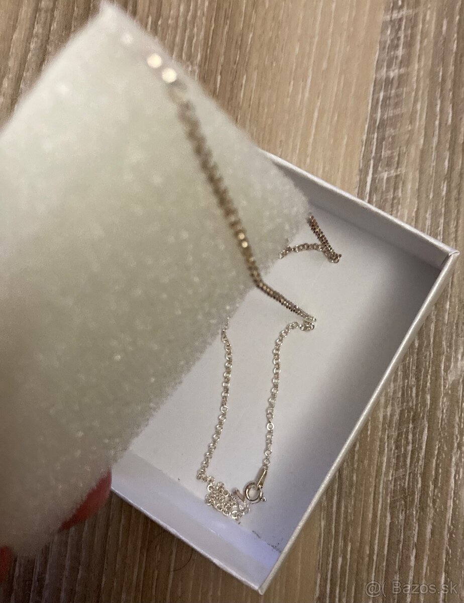 Strieborná retiazka+prívesok,striebro 925/Nové - 3