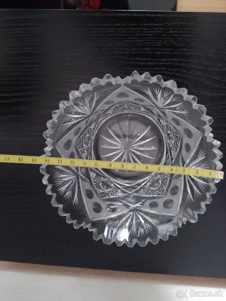 Krištálová miska - priemer 15 cm, - 3
