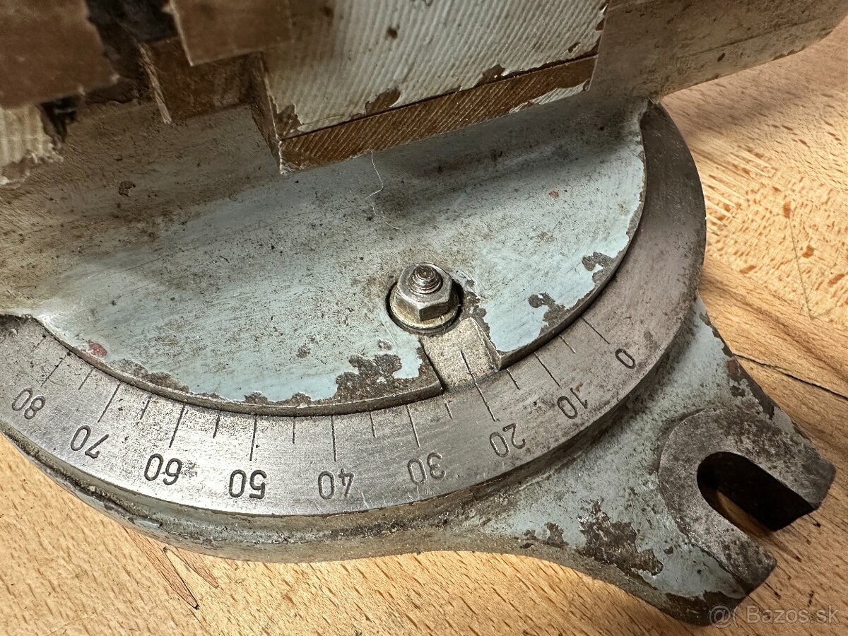 Strojný zverák - otočný, 80mm - 3