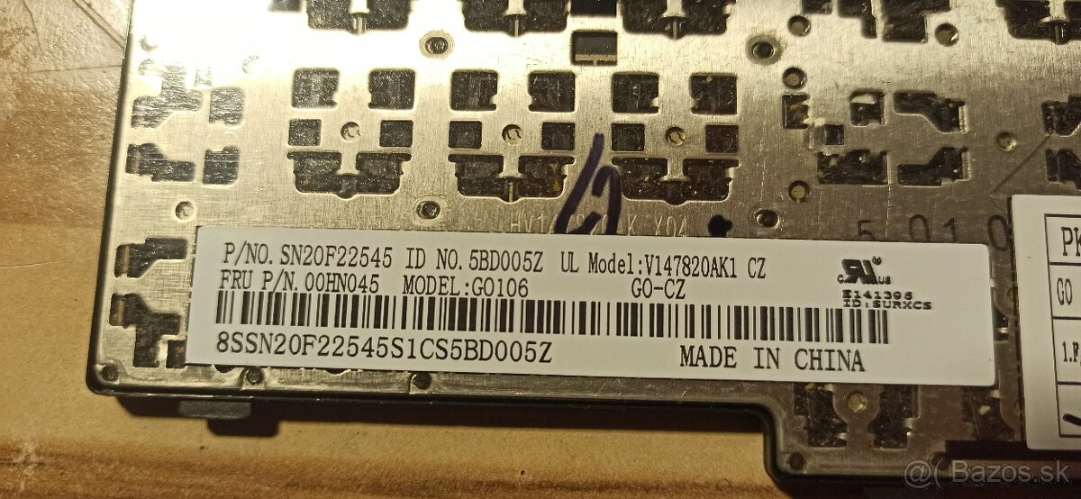 Klávesnica Lenovo Thinkpad Edge - 3