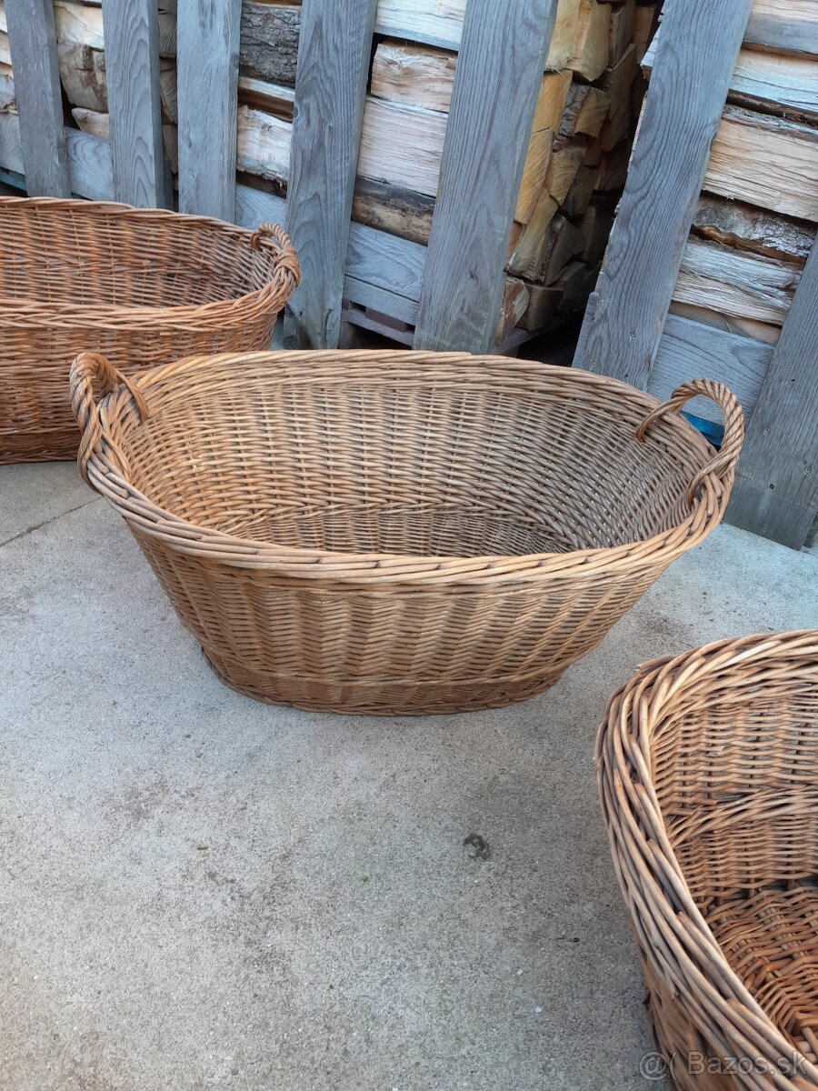 Predám veľké prútené koše - 3
