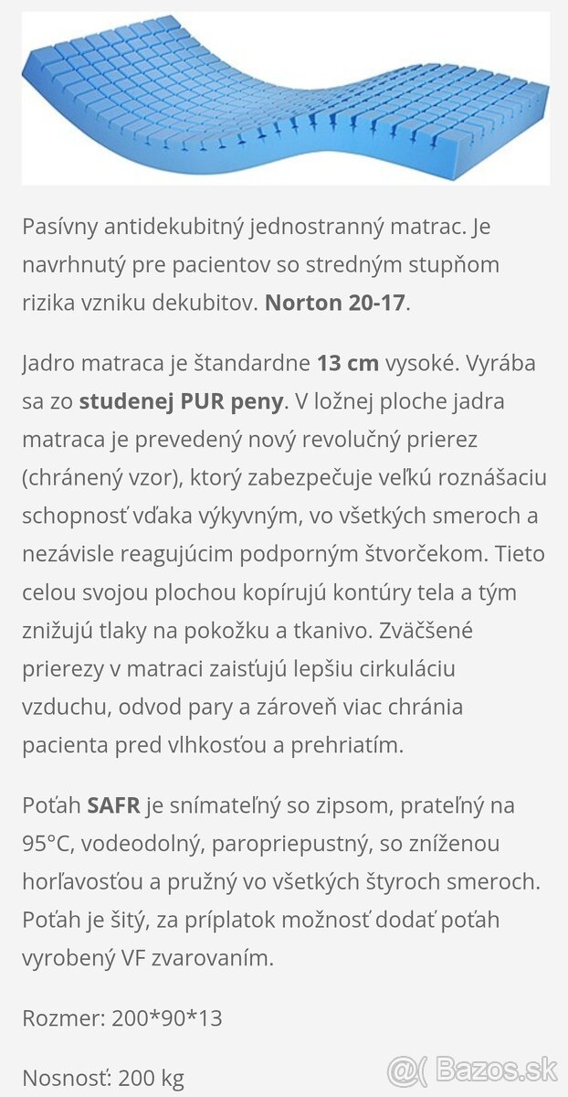 Antidekubitný matrac - 3