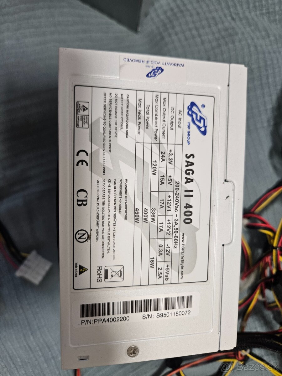 Zdroje ATX 400w - 450w pcie 8pin 6pin - 3