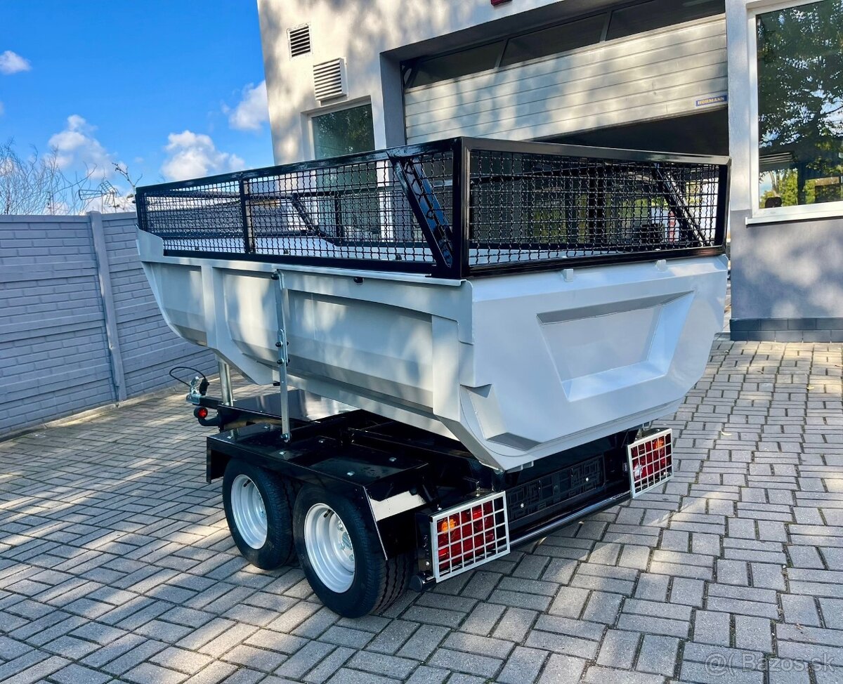 Sklápěcí přívěsný vozík do 750 kg – za auto i čtyřkolku malo - 3