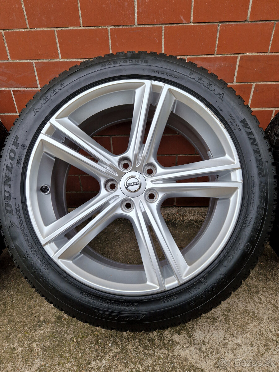 5x108 r18 et42 disky kolesa volvo v90 alu 245 45 18 zimné - 3