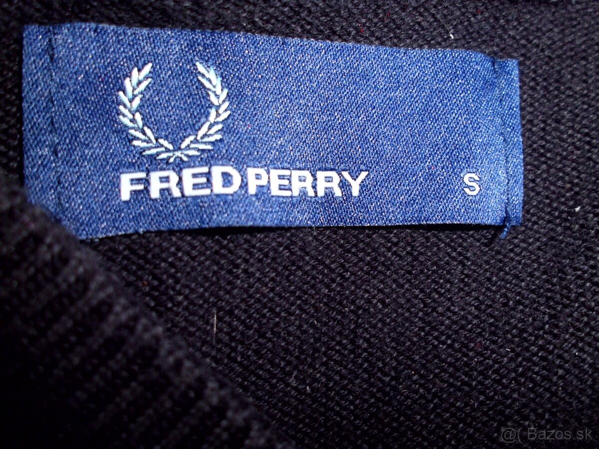 Fred Perry pánsky sveter čierny S - 3