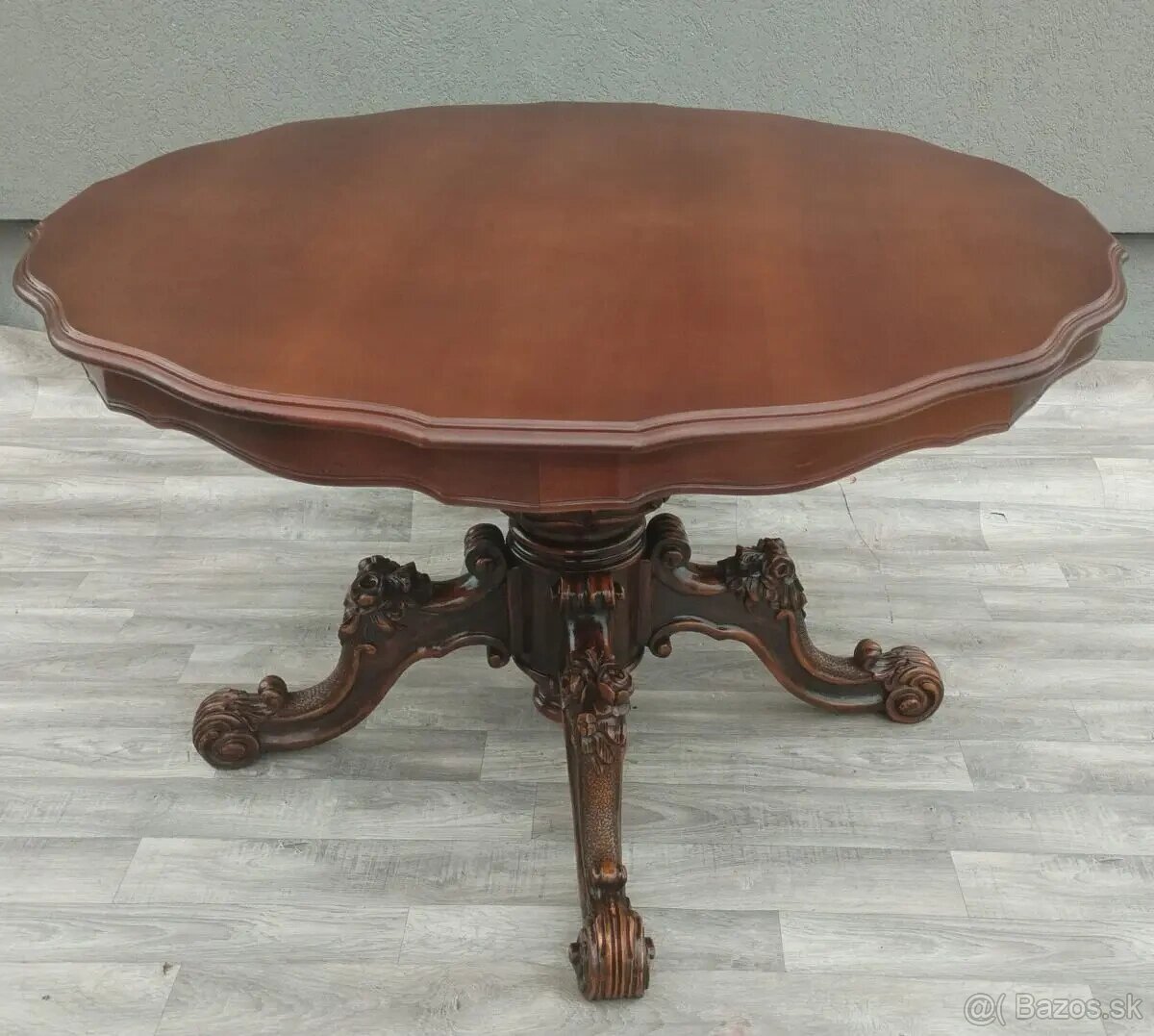 Stôl jedálensky neobarokový. - 3