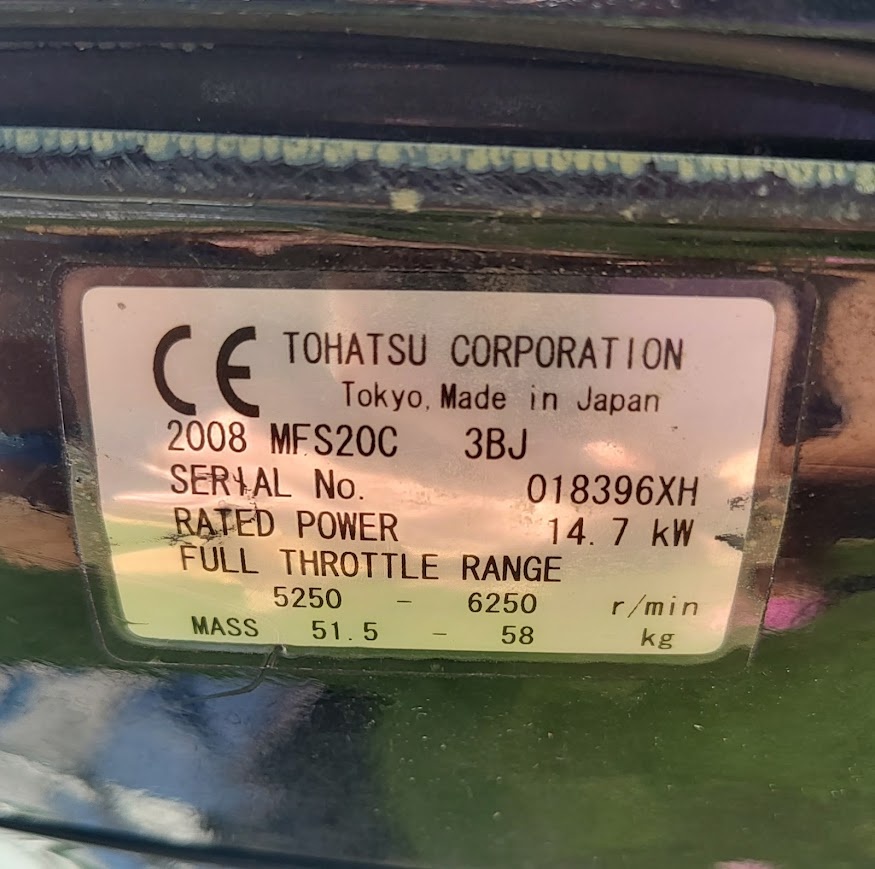 Lodný motor Tohatsu 20HP - 3