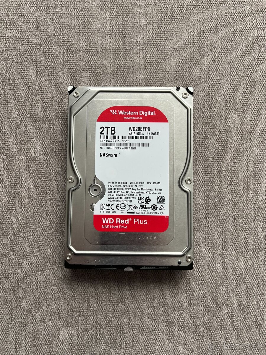 3,5" HDD WD Red Plus 2TB - 3