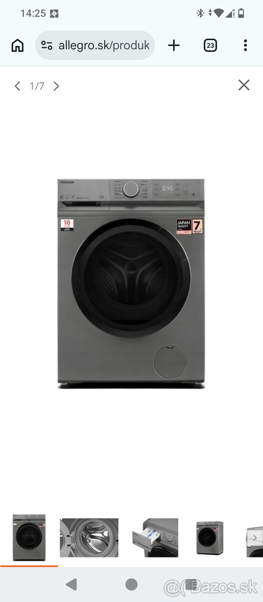 Predám práčku thošiba - 3