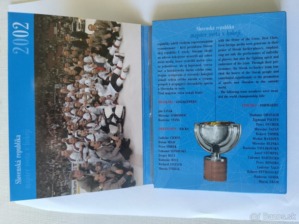2002 Sada obehových mincí SR – MS v hokeji - 3