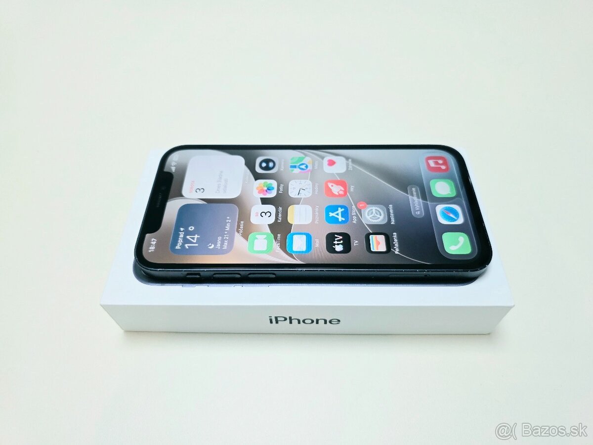 APPLE IPHONE 12 128GB BLACK BATERKA 100% - 3