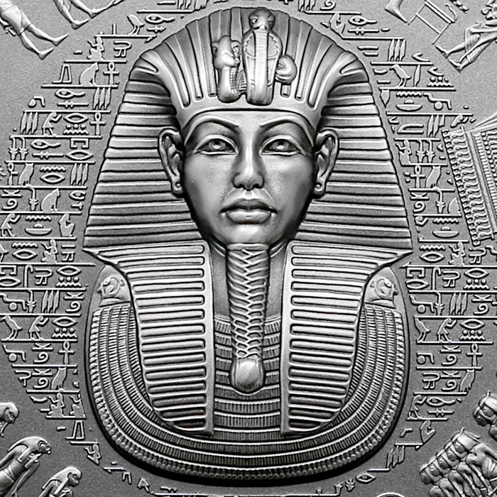 Stříbrná mince 3 oz Tutanchamonova hrobka 2022 Antique Stand - 3