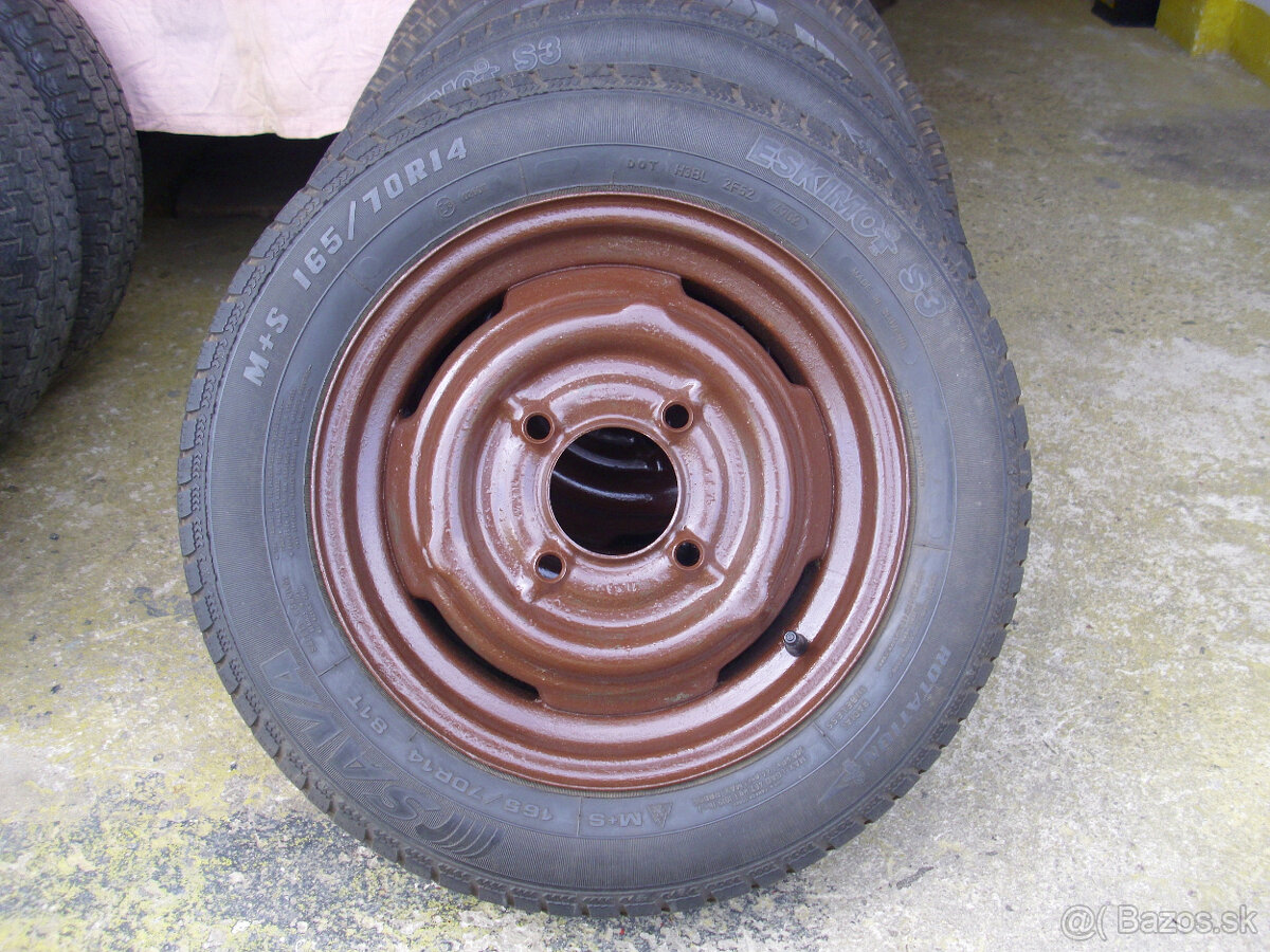 pr.kolesa škoda,R14,+puklice,sada,4ks, - 3