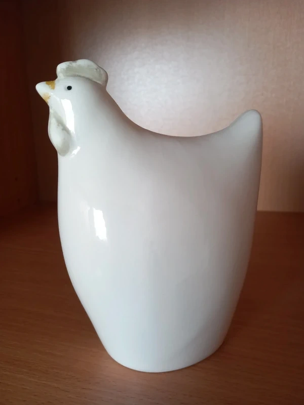 Keramická stojaca sliepočka 15x10x7 cm - 3