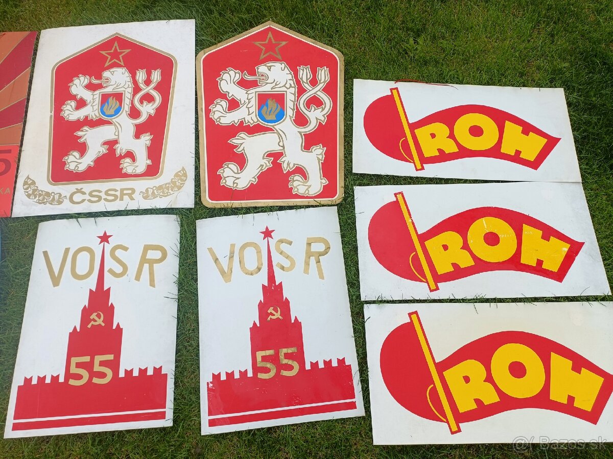 CSSR znaky retro plastove plakaty - 3