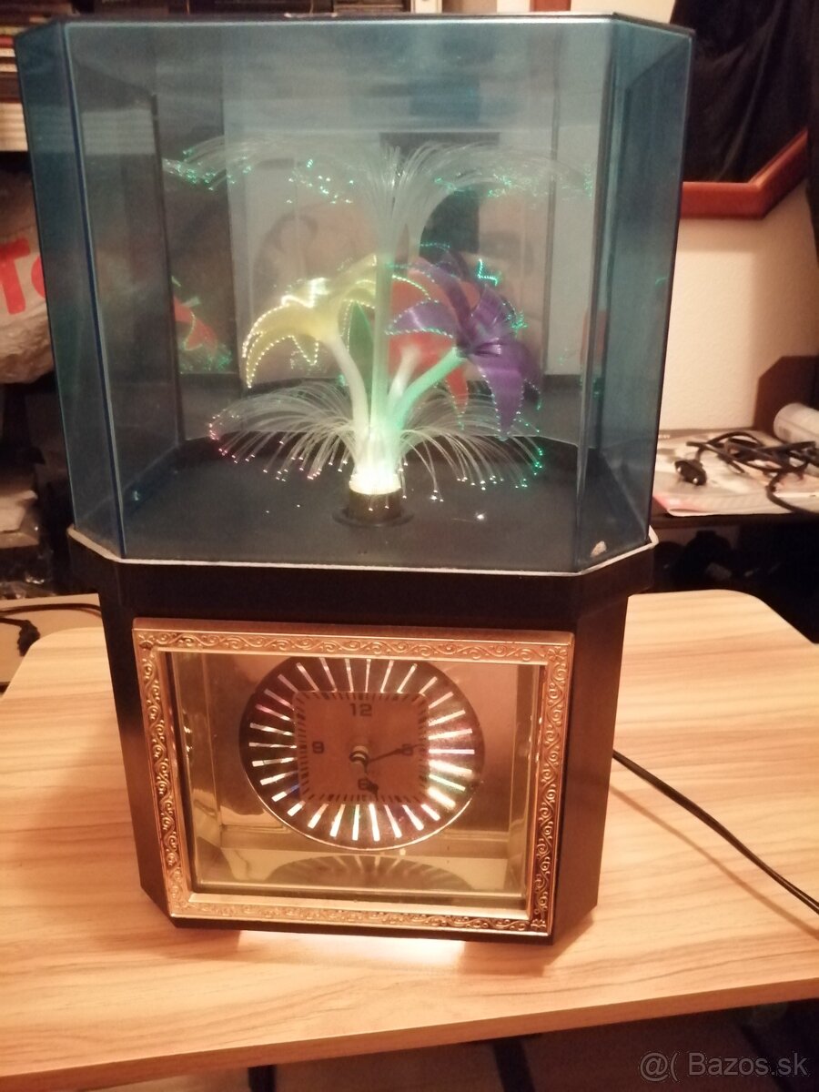 Retro hodiny farebné svetenie - 3