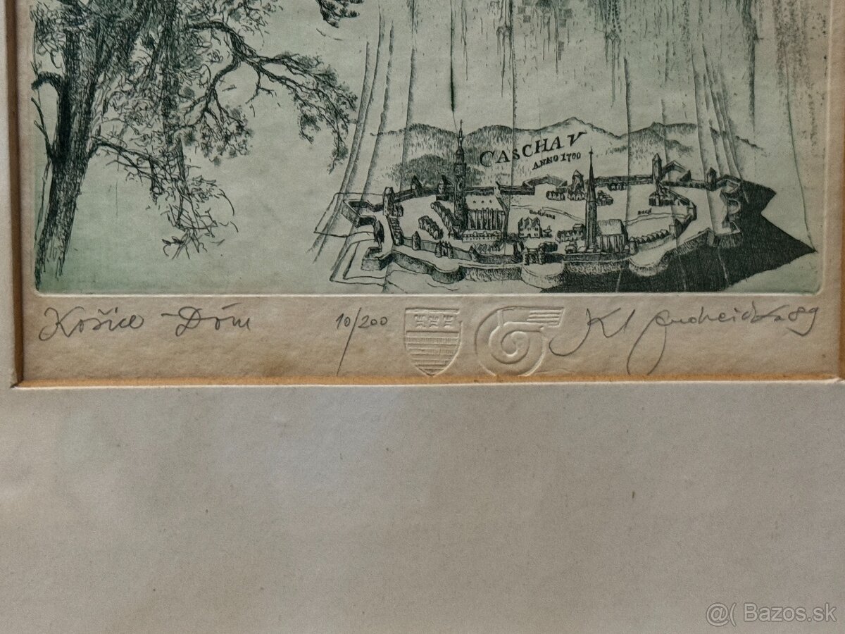 Karol Ondreička - Grafika - Košice - Dóm - 3