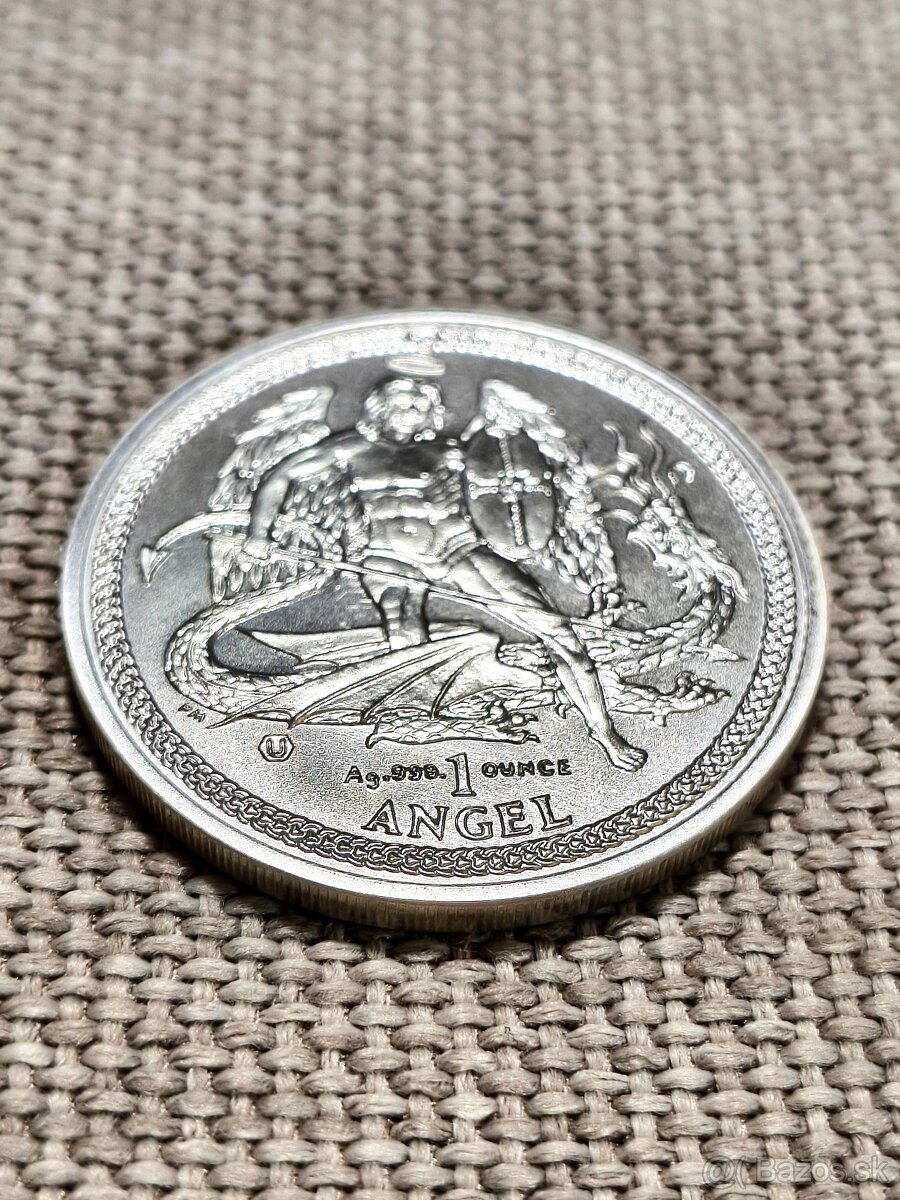 Archanjel Michael a drak, 1oz, 999. - 3