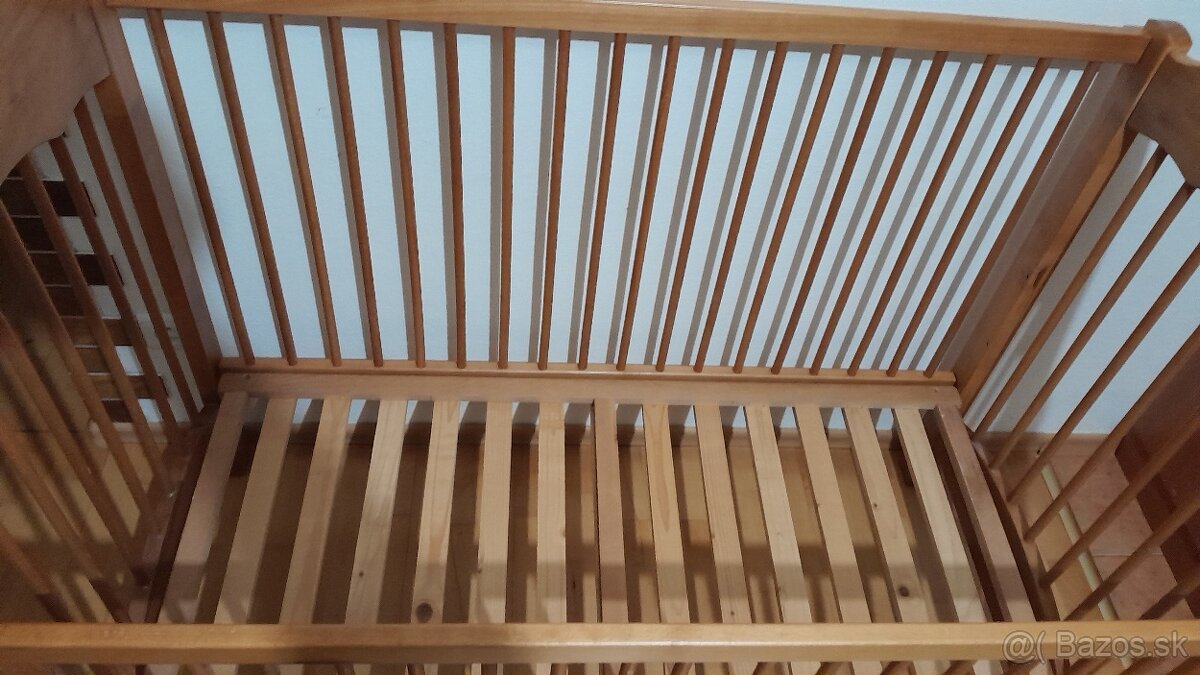 Drevená postieľkaMASIV drevo+ matrac +hracia dekaGIRALTOVCE - 3