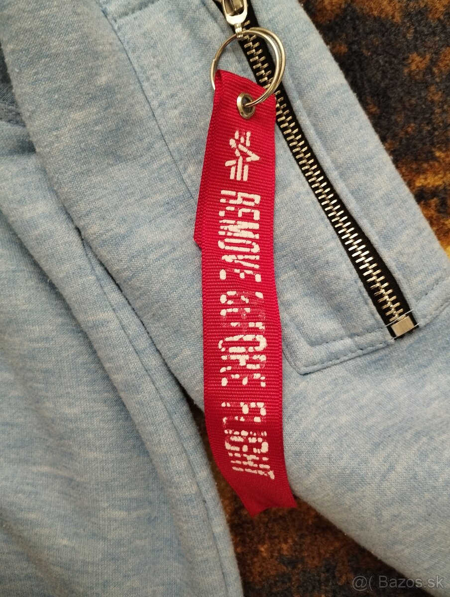 Modra mikina Alpha idustries - S - 3