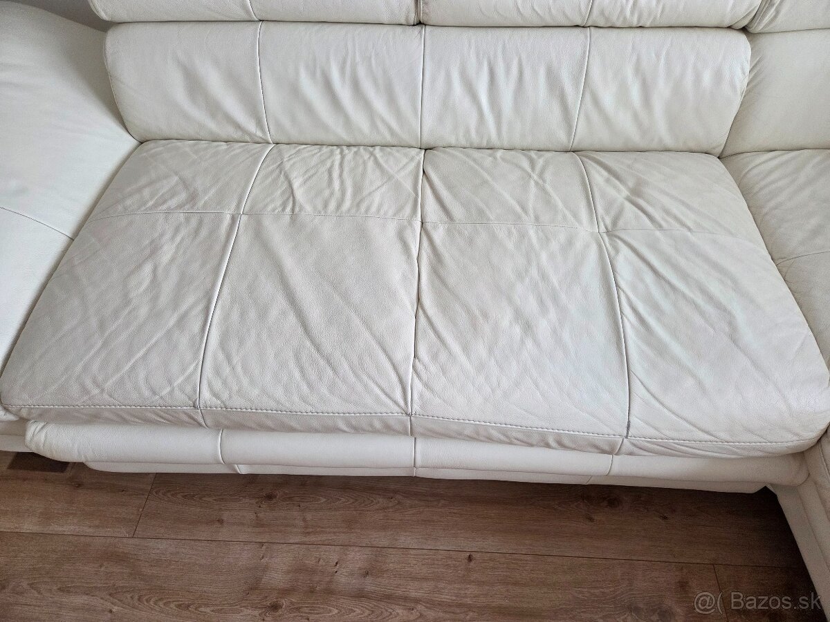 Biela kozena sedacia suprava roztahovacia - 3