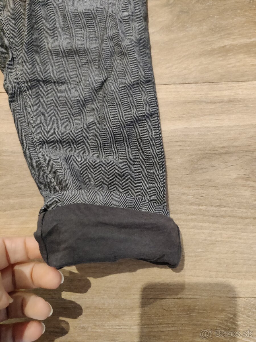 Zateplené hrubé nohavice,rifle - 3