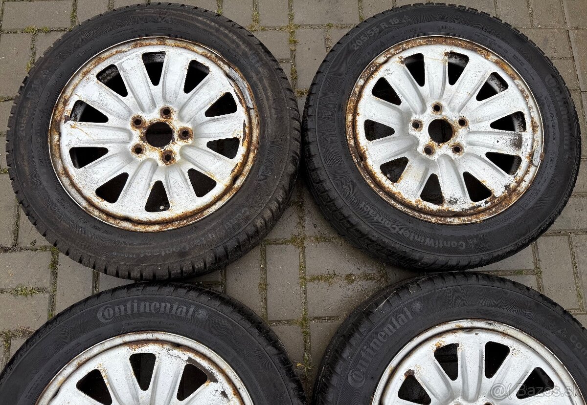 Zimná sada 5x112 r16 VW group Continental 205/55 R 16 91H - 3