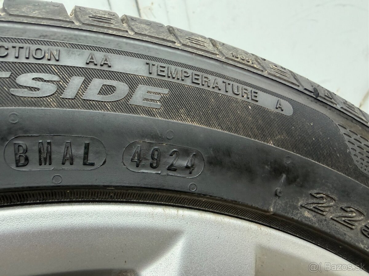 Originál VW sada alu disky R17 s pneu 225/45 - 3