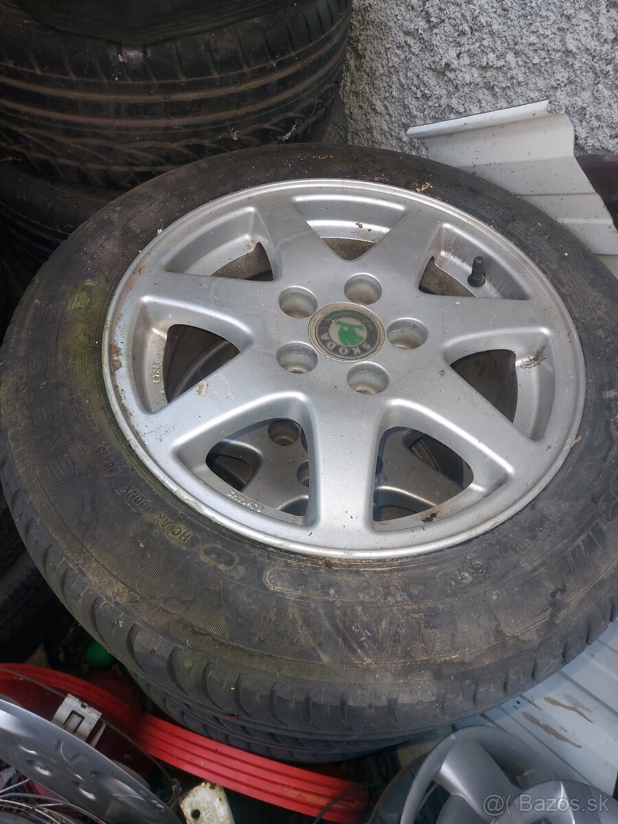 Pneumatiky 165/70 R14 s 5x100 alu diskom - 3