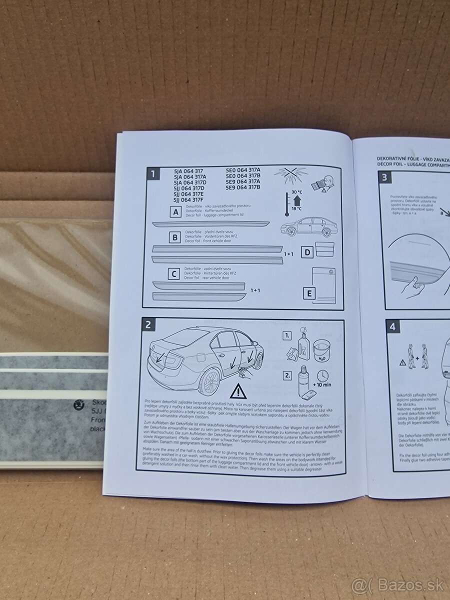 Dekorativní folie Škoda Rapid, Škoda Octavia Prodám dekorati - 3